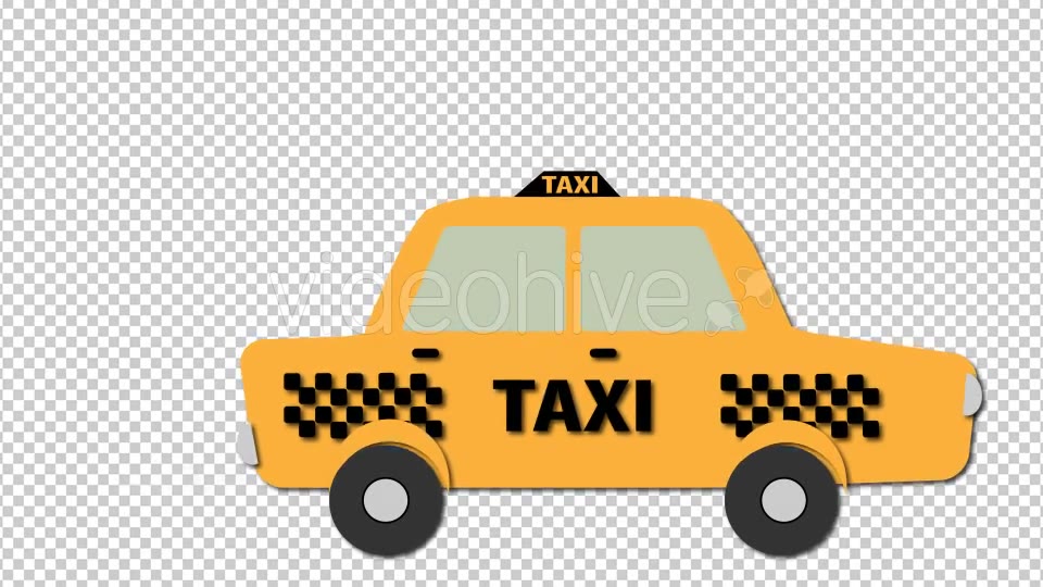 Taxi Cartoon Videohive 15313775 Motion Graphics Image 7