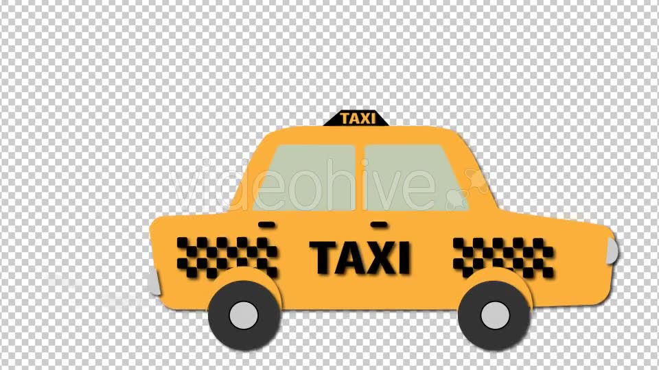 Taxi Cartoon Videohive 15313775 Motion Graphics Image 8
