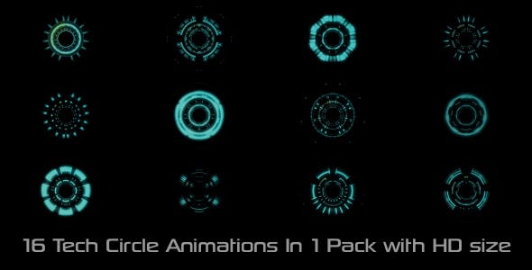 Tech Circle Elements Pack 01 - 21071279 Videohive Download