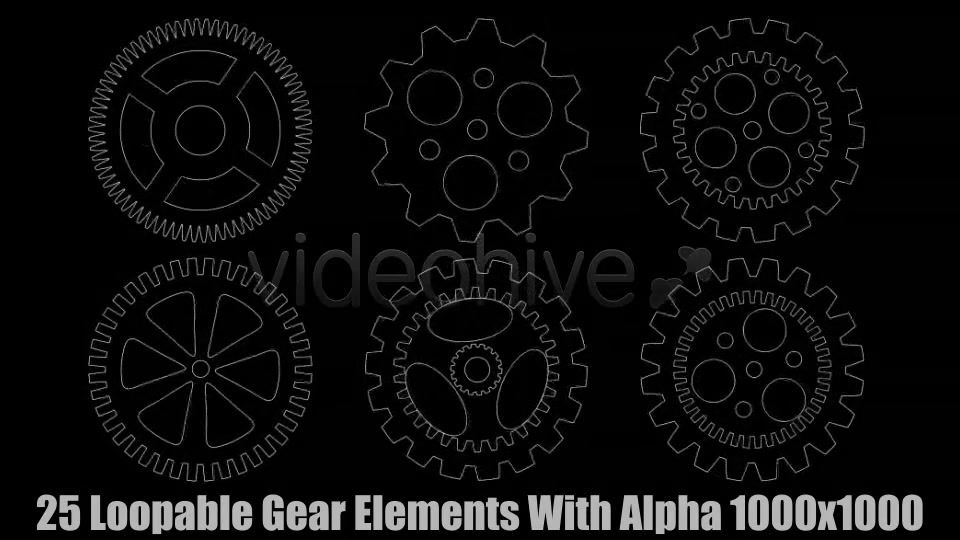 Techno Gear Elements Vol.1 Videohive 3753842 Motion Graphics Image 10