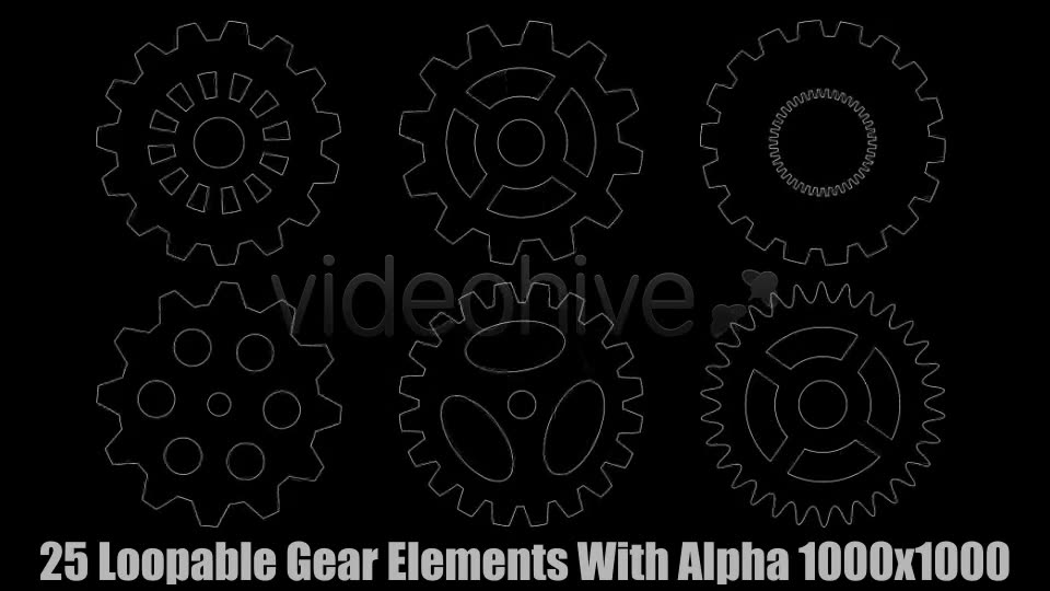 Techno Gear Elements Vol.1 Videohive 3753842 Motion Graphics Image 2