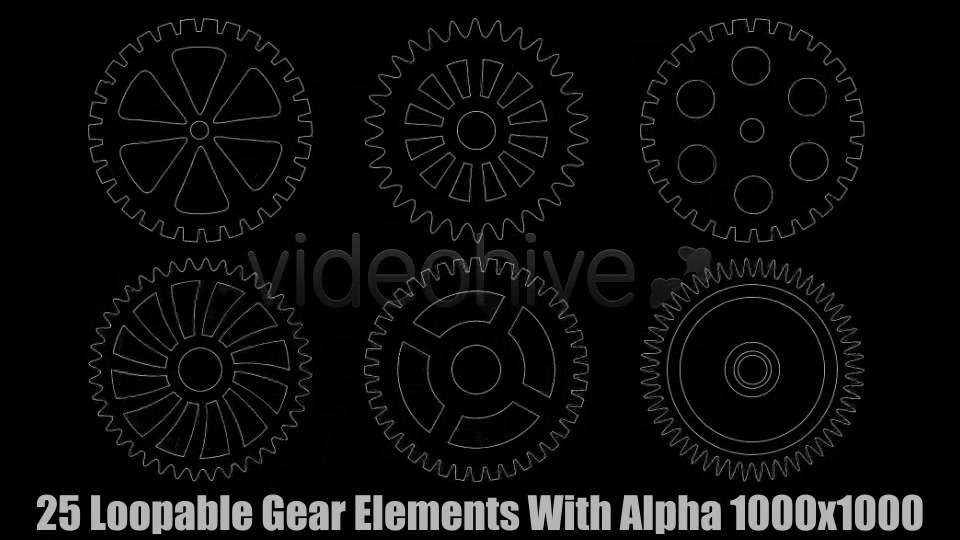 Techno Gear Elements Vol.1 Videohive 3753842 Motion Graphics Image 4