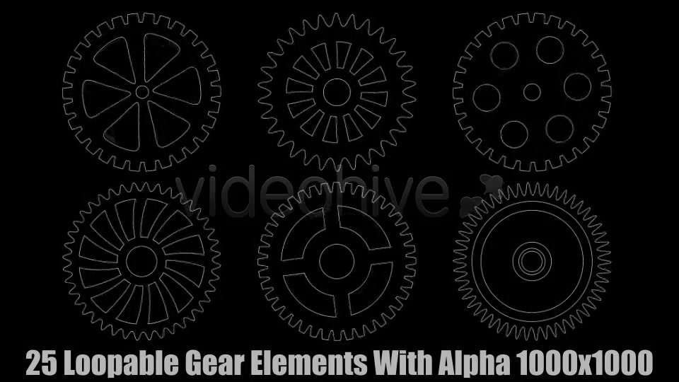 Techno Gear Elements Vol.1 Videohive 3753842 Motion Graphics Image 5