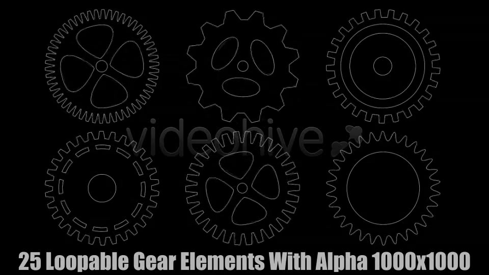 Techno Gear Elements Vol.1 Videohive 3753842 Motion Graphics Image 7