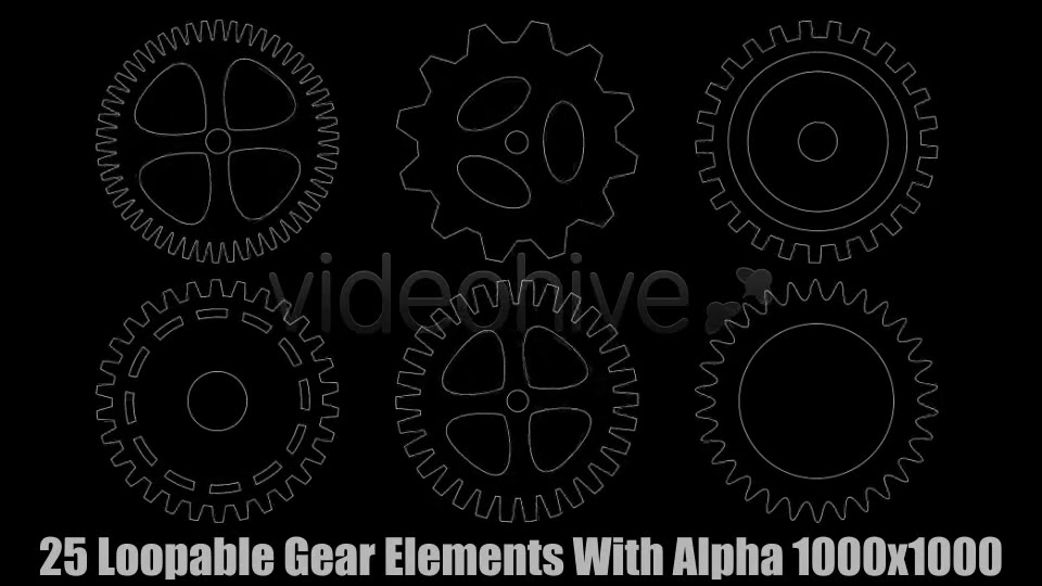 Techno Gear Elements Vol.1 Videohive 3753842 Motion Graphics Image 8