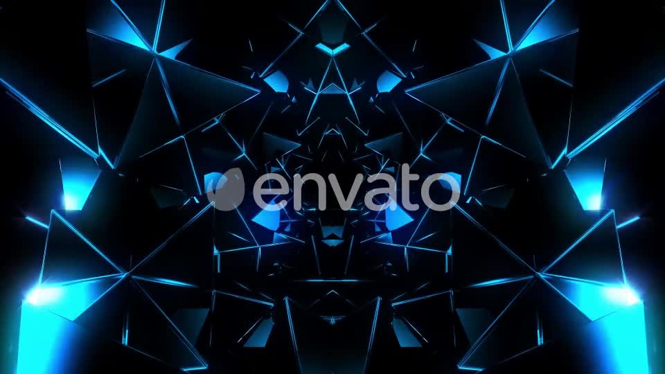 Techno Tunnel Blue Videohive 22636674 Motion Graphics Image 1