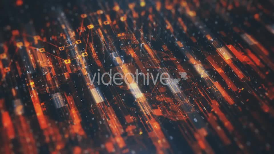 Technological Orange Looped Background HD Videohive 20805721 Motion Graphics Image 1