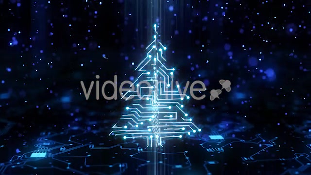 Technology Circuit Christmas Tree Videohive 21135924 Motion Graphics Image 12