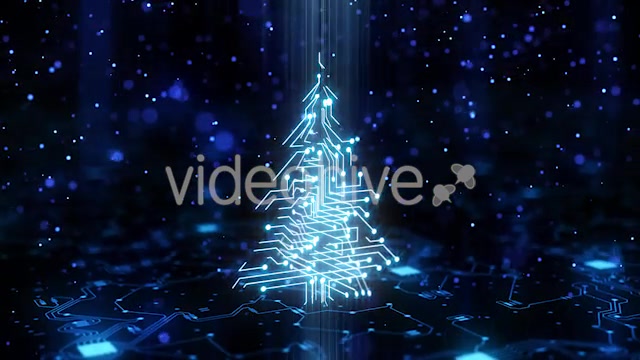 Technology Circuit Christmas Tree Videohive 21135924 Motion Graphics Image 3