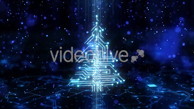 Technology Circuit Christmas Tree Videohive 21135924 Motion Graphics Image 5