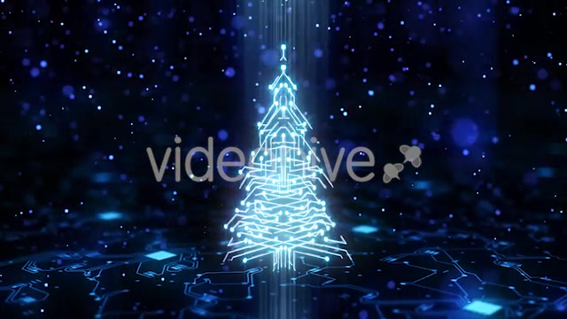 Technology Circuit Christmas Tree Videohive 21135924 Motion Graphics Image 6
