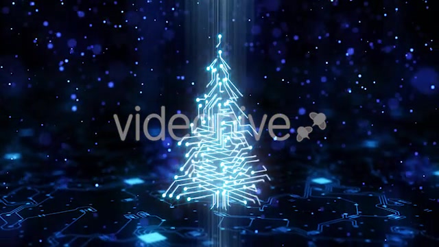 Technology Circuit Christmas Tree Videohive 21135924 Motion Graphics Image 8