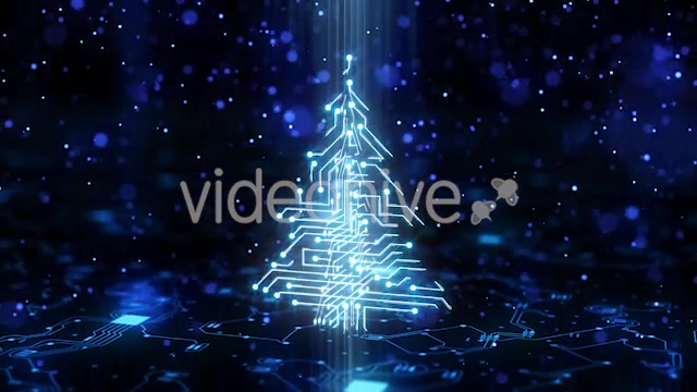 Technology Circuit Christmas Tree Videohive 21135924 Motion Graphics Image 9