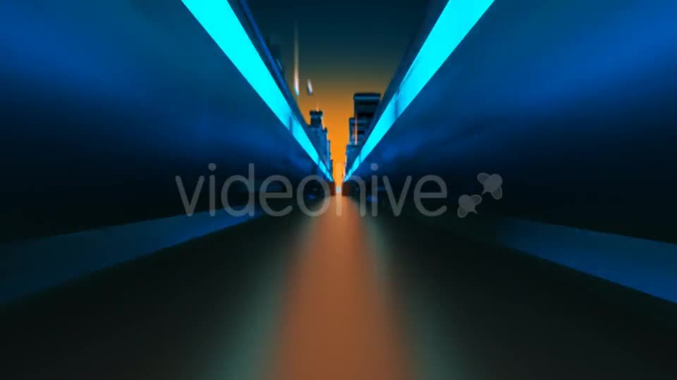 Technology City of the Future Virtual Metropolis Aerial Flight in Cyber Space Videohive 21245001 Motion Graphics Image 1