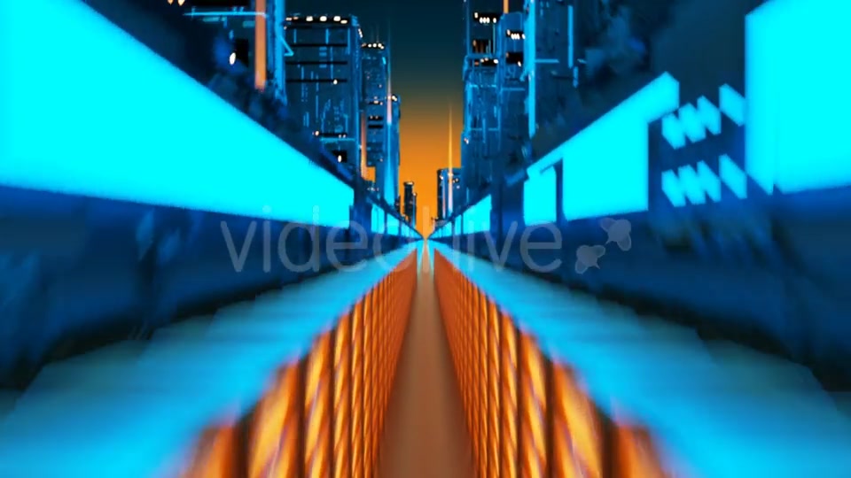 Technology City of the Future Virtual Metropolis Aerial Flight in Cyber Space Videohive 21245001 Motion Graphics Image 6