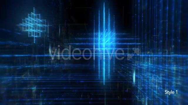 Technology Data Grid in Cyberspace Background Videohive 14828328 Motion Graphics Image 4