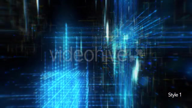 Technology Data Grid in Cyberspace Background Videohive 14828328 Motion Graphics Image 5