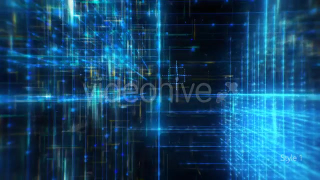 Technology Data Grid in Cyberspace Background Videohive 14828328 Motion Graphics Image 6