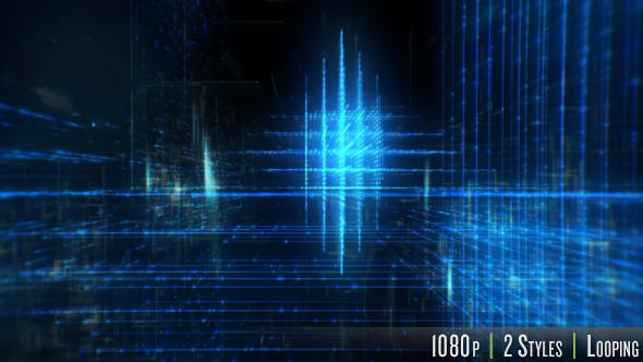 Technology Data Grid in Cyberspace Background - Download Videohive 14828328