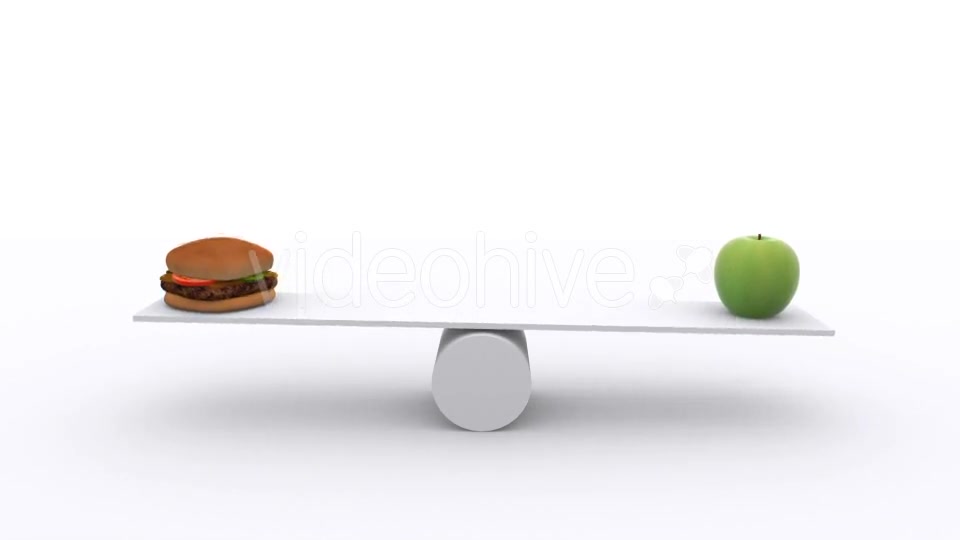 Teeter Healthy or Unhealthy Food Concept Videohive 18365125 Motion Graphics Image 3