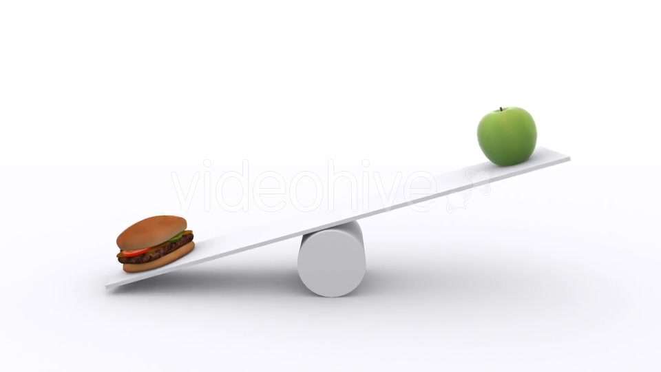 Teeter Healthy or Unhealthy Food Concept Videohive 18365125 Motion Graphics Image 4