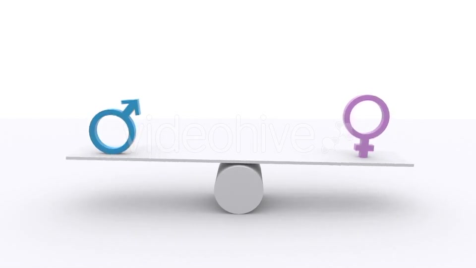 Teeter Scale Gender Equality Balance Videohive 17986976 Motion Graphics Image 3