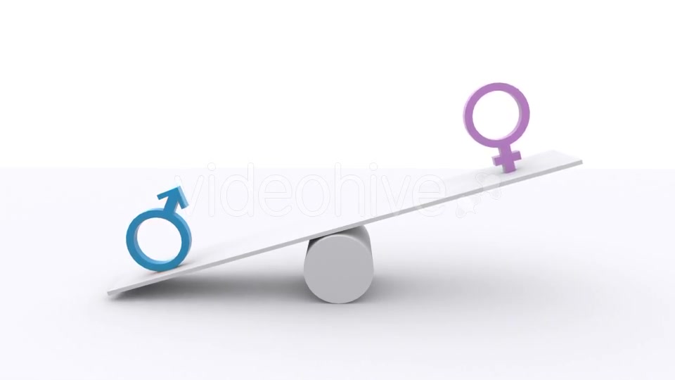Teeter Scale Gender Equality Balance Videohive 17986976 Motion Graphics Image 4