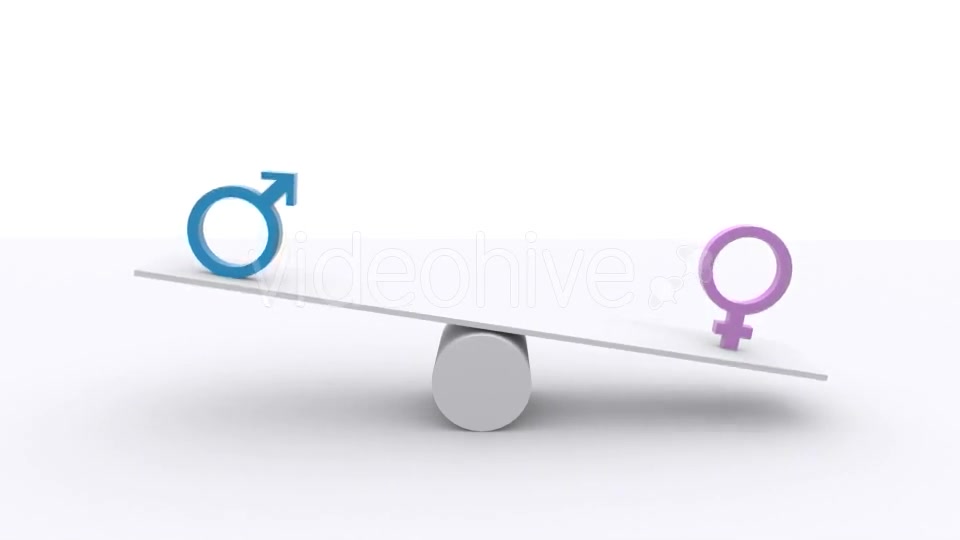Teeter Scale Gender Equality Balance Videohive 17986976 Motion Graphics Image 5