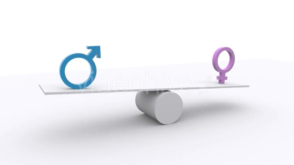 Teeter Scale Gender Equality Balance Videohive 17986976 Motion Graphics Image 6