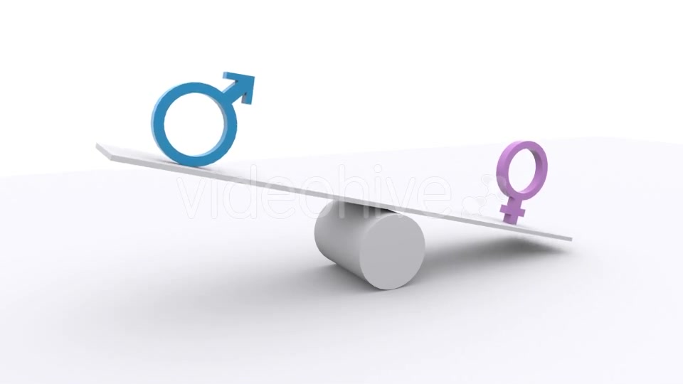 Teeter Scale Gender Equality Balance Videohive 17986976 Motion Graphics Image 7