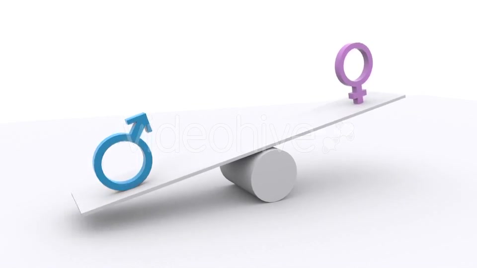 Teeter Scale Gender Equality Balance Videohive 17986976 Motion Graphics Image 8