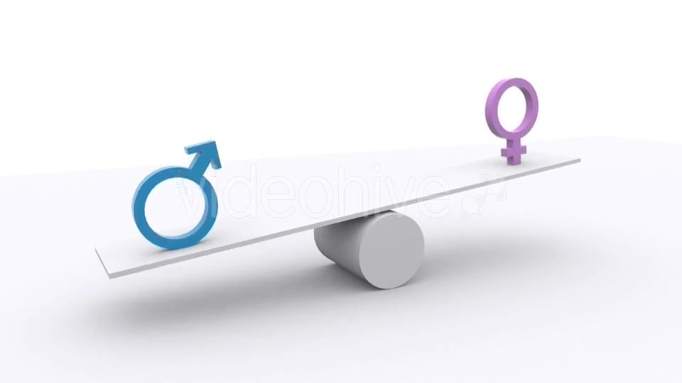 Teeter Scale Gender Equality Balance Videohive 17986976 Motion Graphics Image 9