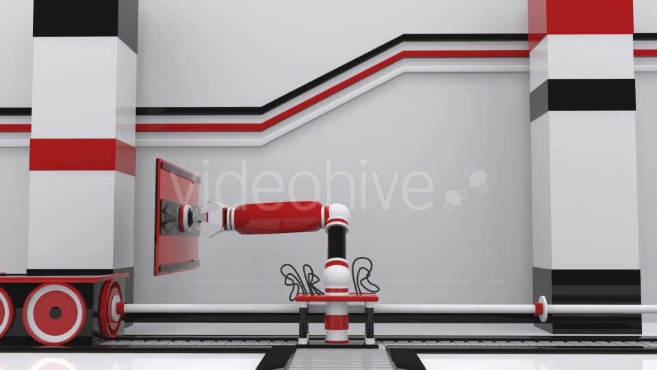 Television Robotic Hand Transition Videohive 18017411 Motion Graphics Image 5