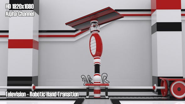 Television Robotic Hand Transition - Videohive Download 18017411