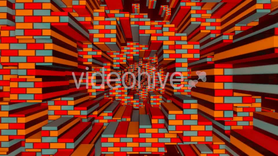 Tetris Tunnel Loop Videohive 20695832 Motion Graphics Image 1