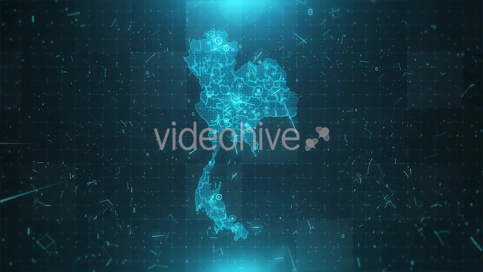 Thailand Map Background Cities Connections HD Videohive 19597677 Motion Graphics Image 5