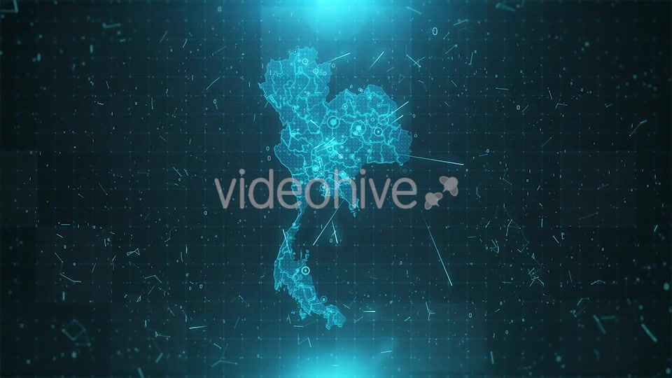 Thailand Map Background Cities Connections HD Videohive 19597677 Motion Graphics Image 6