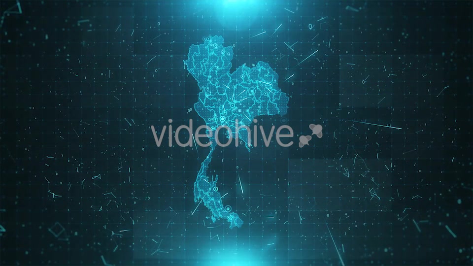 Thailand Map Background Cities Connections HD Videohive 19597677 Motion Graphics Image 7