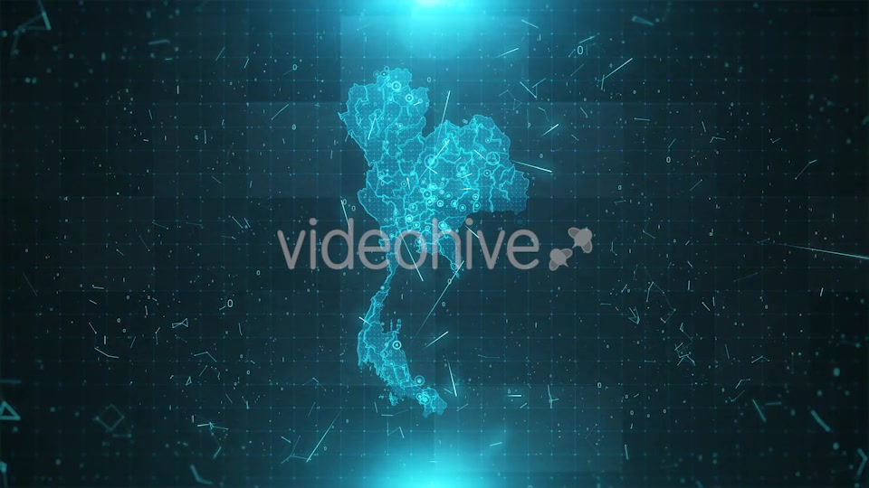 Thailand Map Background Cities Connections HD Videohive 19597677 Motion Graphics Image 8