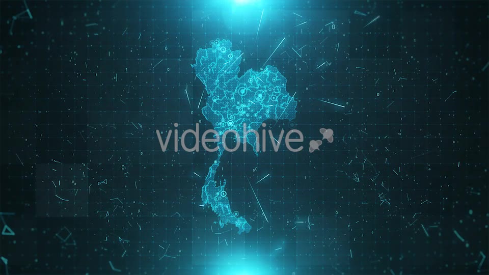 Thailand Map Background Cities Connections HD Videohive 19597677 Motion Graphics Image 9