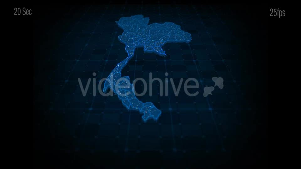 Thailand Map Videohive 20447046 Motion Graphics Image 1