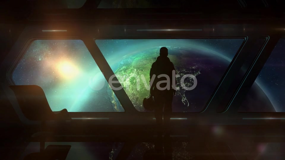 The Astronaut In The Ship Flies To Earth Videohive 22458483 Motion Graphics Image 2