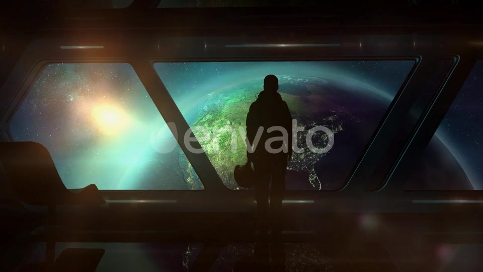 The Astronaut In The Ship Flies To Earth Videohive 22458483 Motion Graphics Image 3