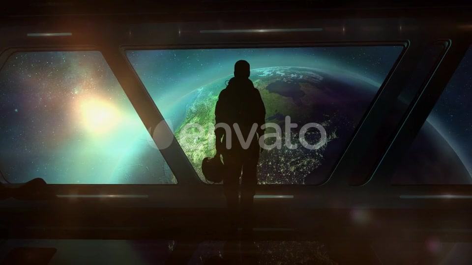 The Astronaut In The Ship Flies To Earth Videohive 22458483 Motion Graphics Image 5