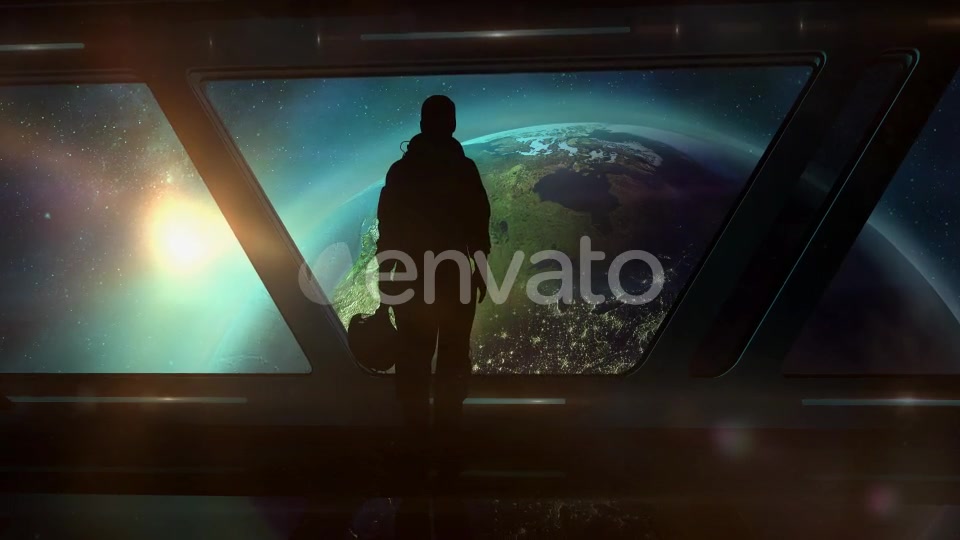 The Astronaut In The Ship Flies To Earth Videohive 22458483 Motion Graphics Image 7