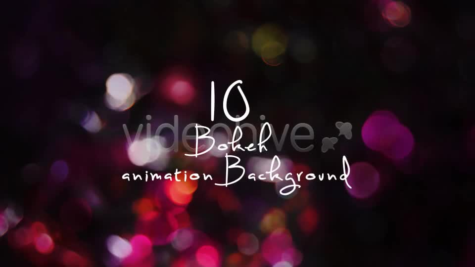 The Bokeh Backgrounds Pack Videohive 3628957 Motion Graphics Image 1