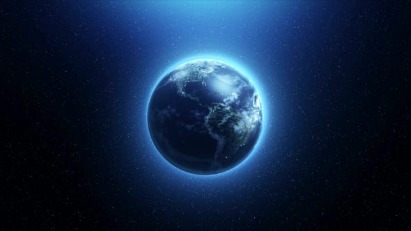 The Spinning Earth in Space - 19866367 Download Videohive