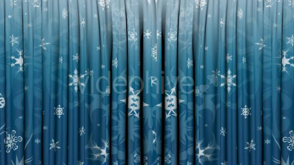 Theatrical Curtain Open Christmas Version Videohive 13966659 Motion Graphics Image 1