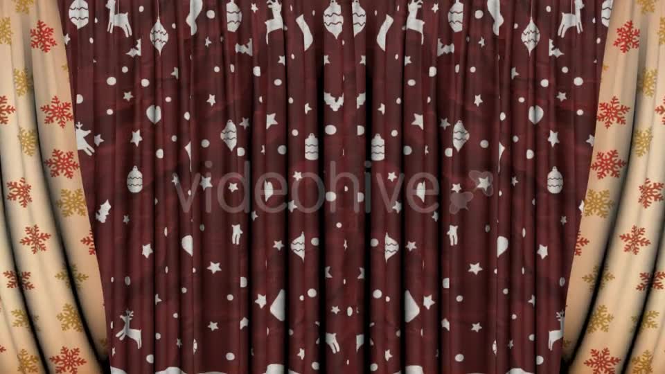 Theatrical Curtain Open Christmas Version Videohive 13966659 Motion Graphics Image 7