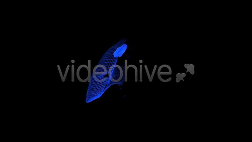 Thorax 3D Wireframe Spinning Formation Videohive 7895918 Motion Graphics Image 1